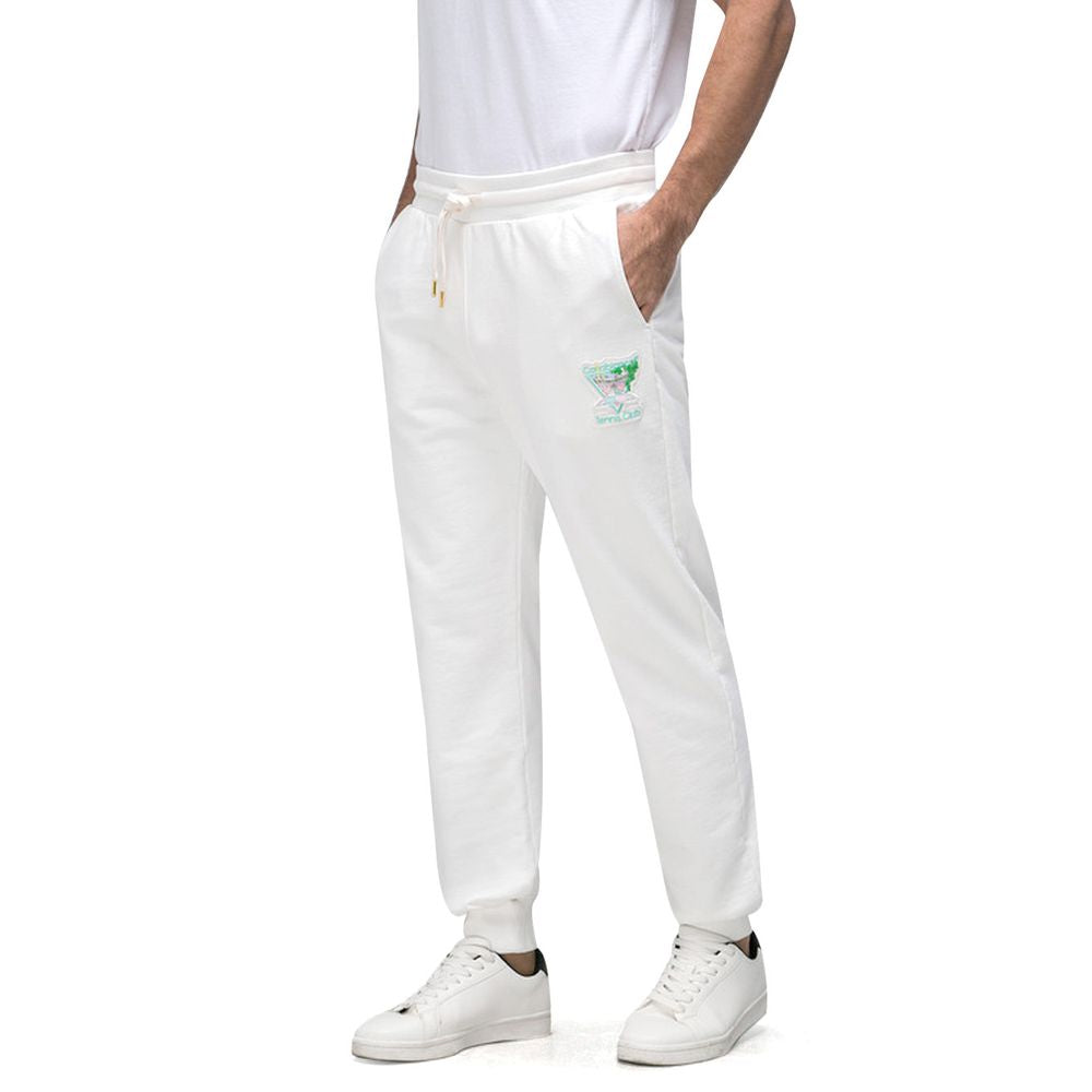 Casablanca White Cotton Jeans &amp; Pant