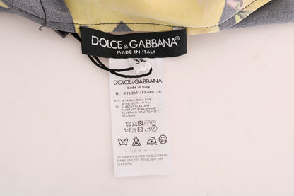 Dolce &amp; Gabbana Sicilian Lemon Print Silk Blouse