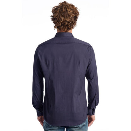 Baldinini Trend Blue Cotton Shirt