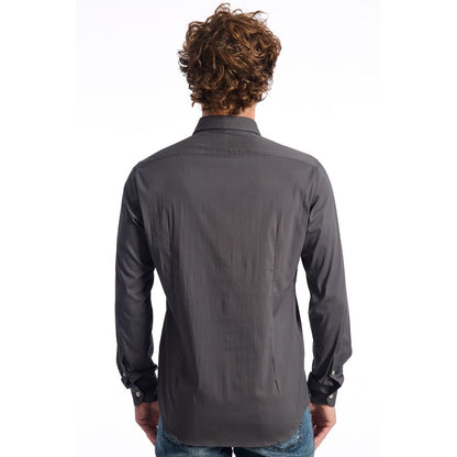 Baldinini Trend Gray Cotton Shirt