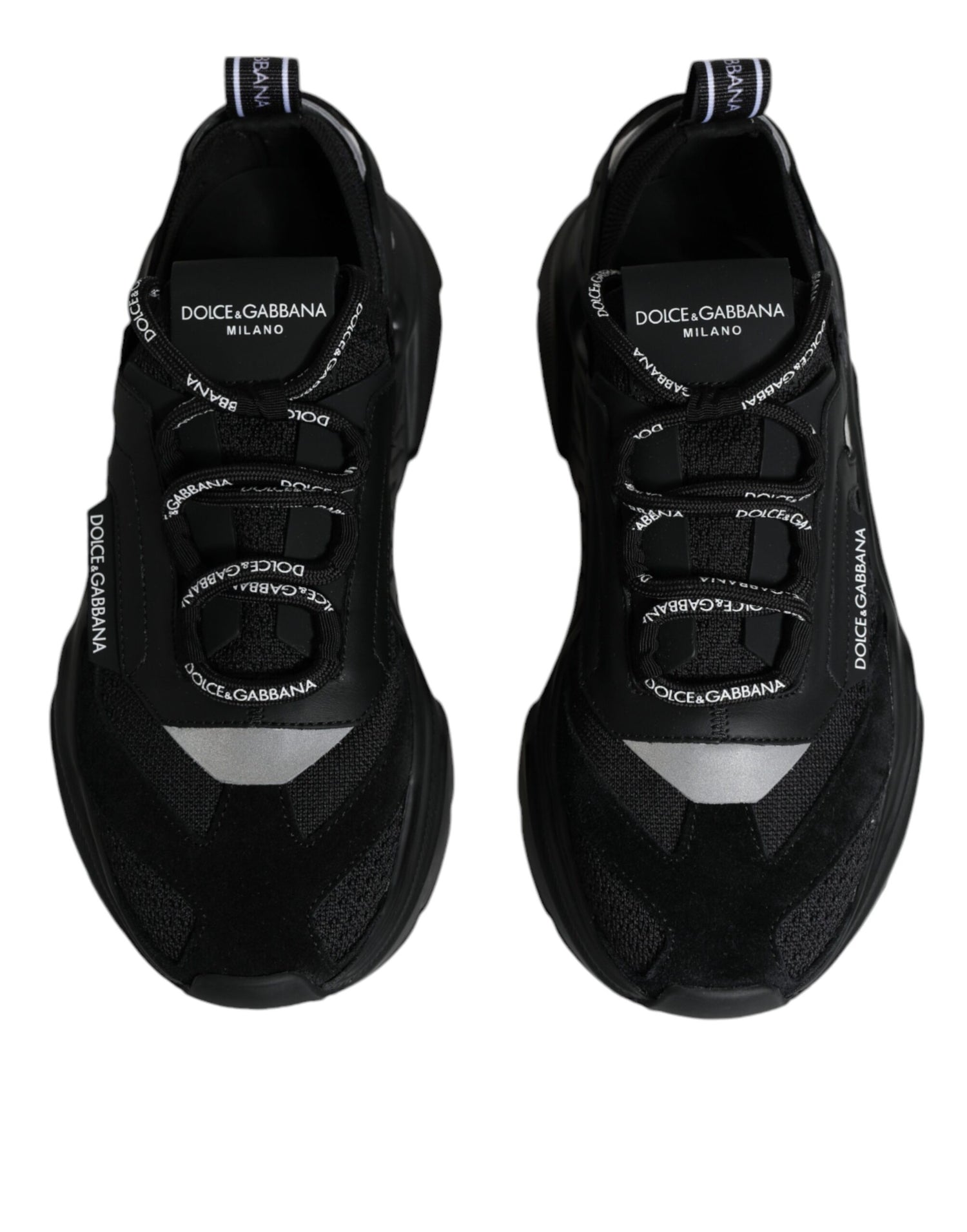 Dolce &amp; Gabbana Black Daymaster Low Top Sneakers Shoes