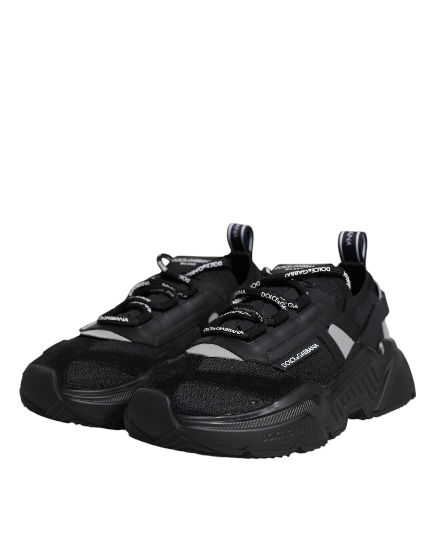 Dolce &amp; Gabbana Black Daymaster Low Top Sneakers Shoes