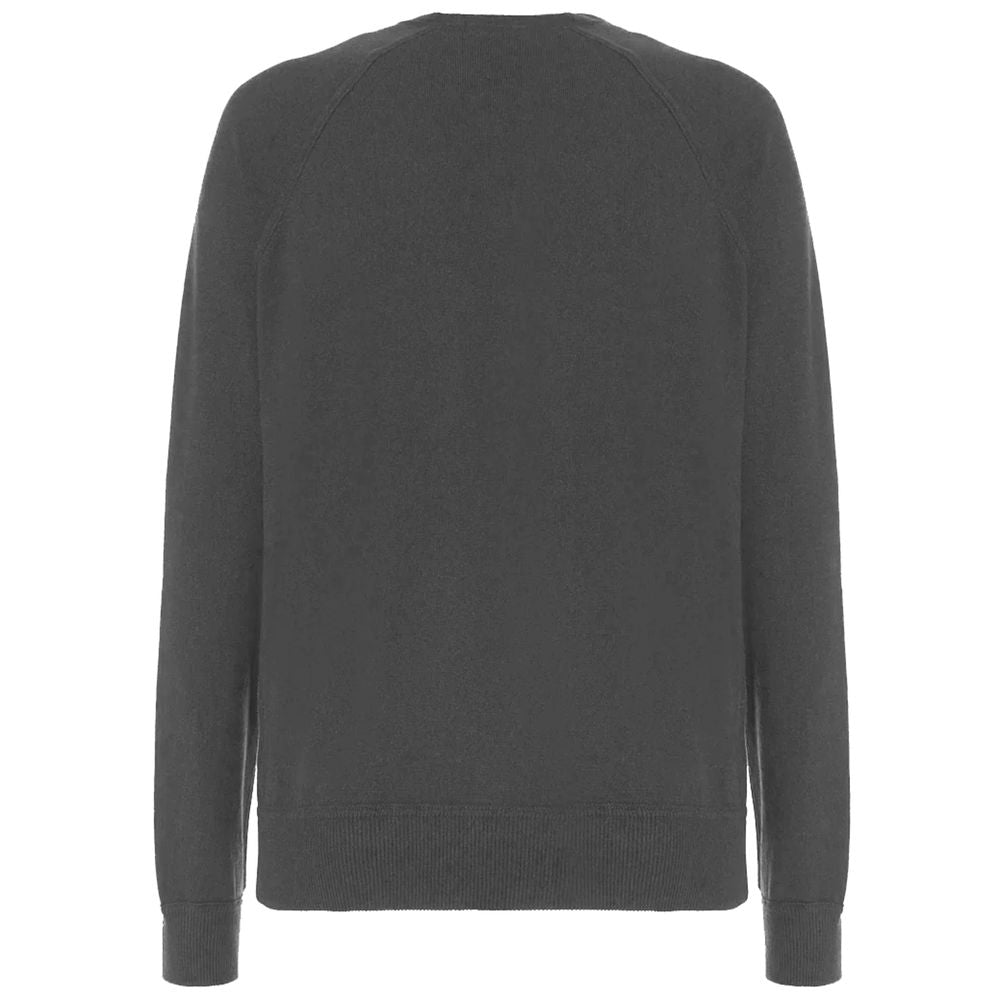 Malo Gray Wool Men Turtleneck Sweater