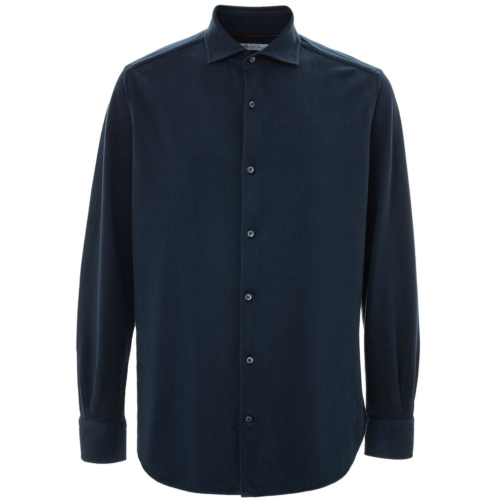 Loro Piana Blue Cotton Shirt