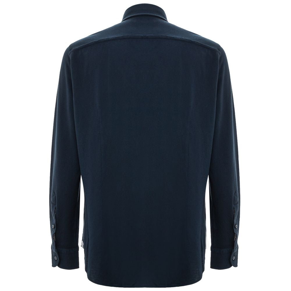 Loro Piana Blue Cotton Shirt