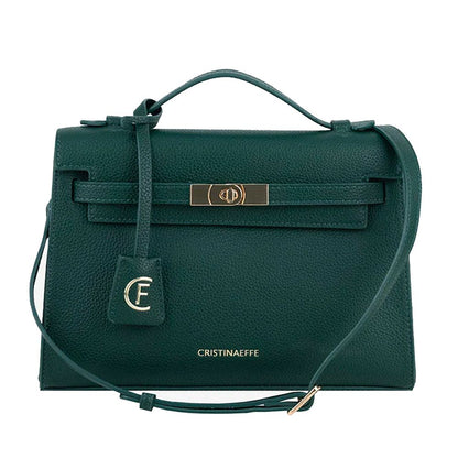 CRISTINAEFFE Green Artificial Leather Crossbody Bag