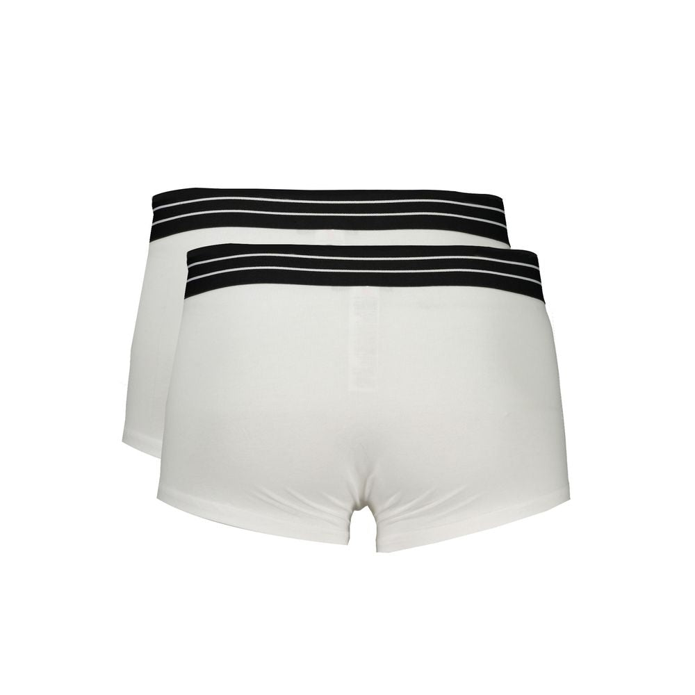 Cavalli Class White Cotton Underwear