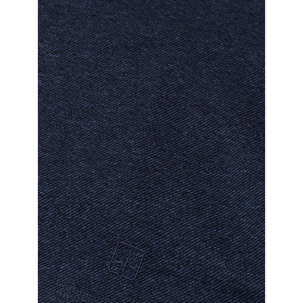 Corneliani Blue Cotton Polo Shirt