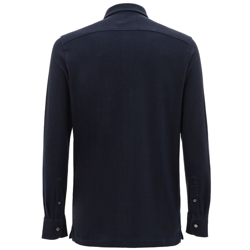 Corneliani Blue Cotton Shirt