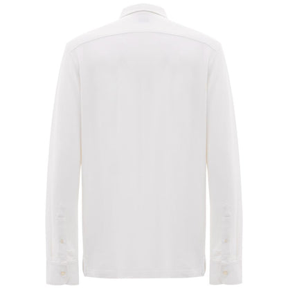 Corneliani White Cotton Shirt