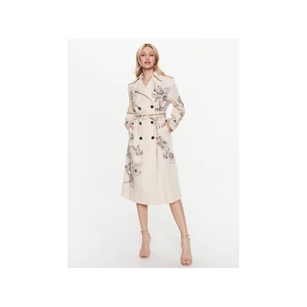 PINKO Beige Cotton Jackets &amp; Coat