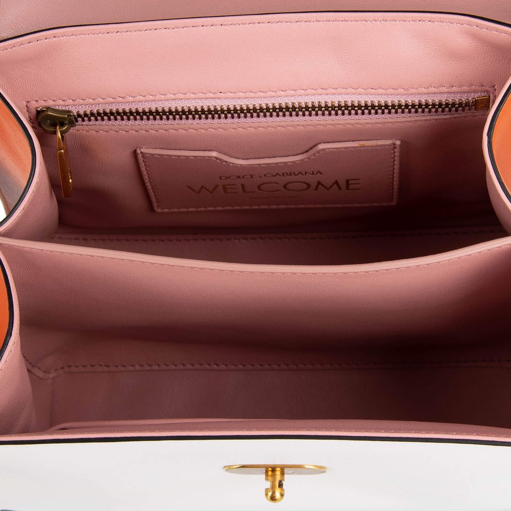 Dolce &amp; Gabbana Multicolor Leather Di Calfskin Handbag