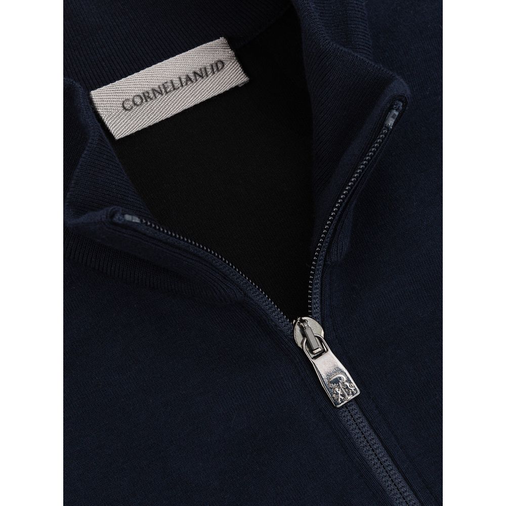 Corneliani Blue Cotton Sweater