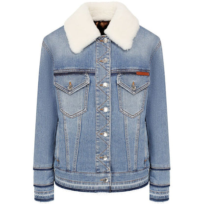 Dolce &amp; Gabbana Light Blue Cotton Jackets &amp; Coat