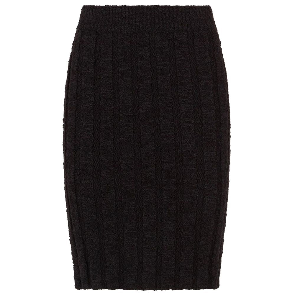 Dolce &amp; Gabbana Black Wool Vergine Skirt