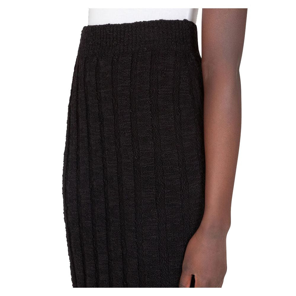 Dolce &amp; Gabbana Black Wool Vergine Skirt