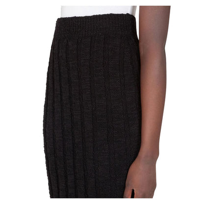 Dolce &amp; Gabbana Black Wool Vergine Skirt