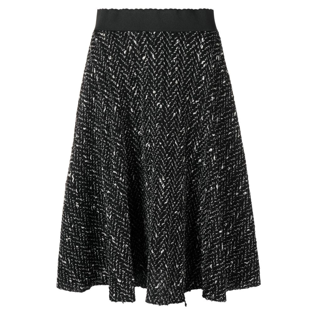 Dolce &amp; Gabbana Black Wool Skirt