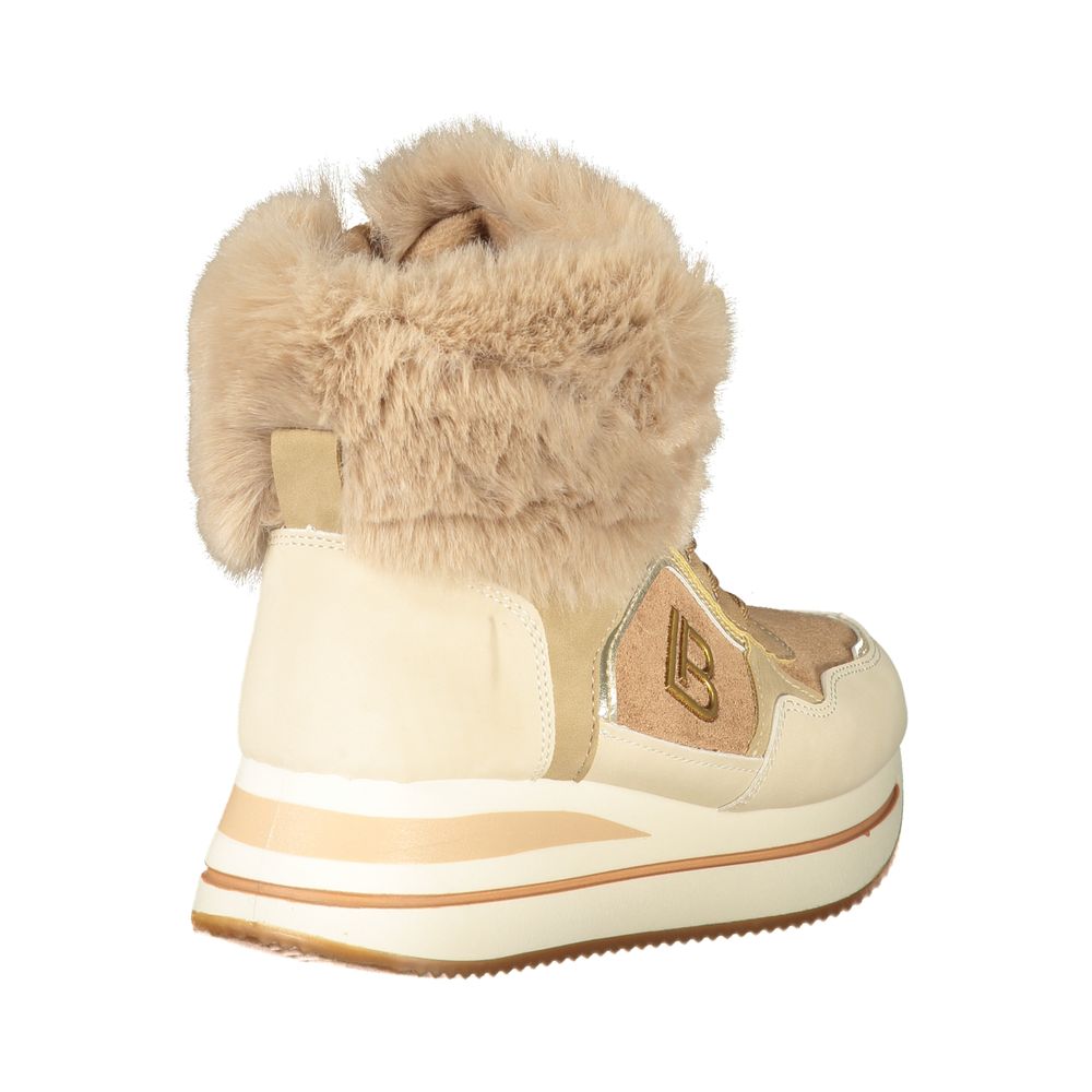 Laura Biagiotti Beige Polyester Boot