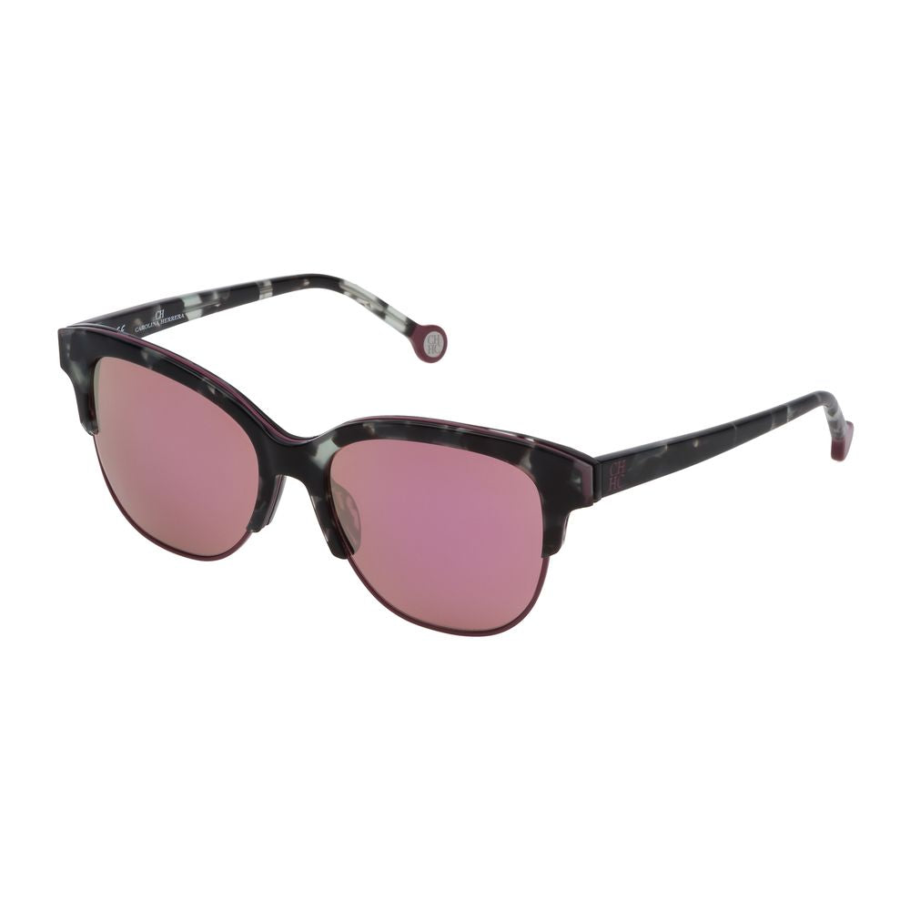 Carolina Herrera Gray Acetate Sunglasses