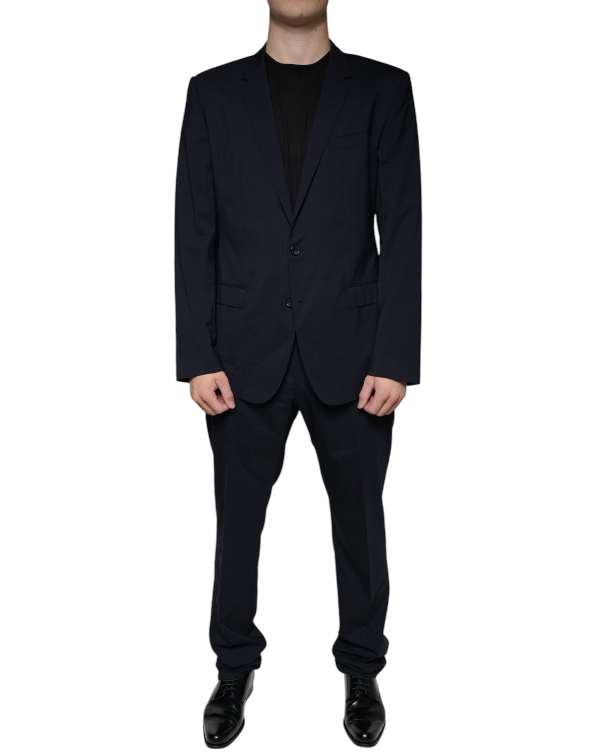 Dolce &amp; Gabbana Dark Blue Formal Tuxedo 2 Piece Suit