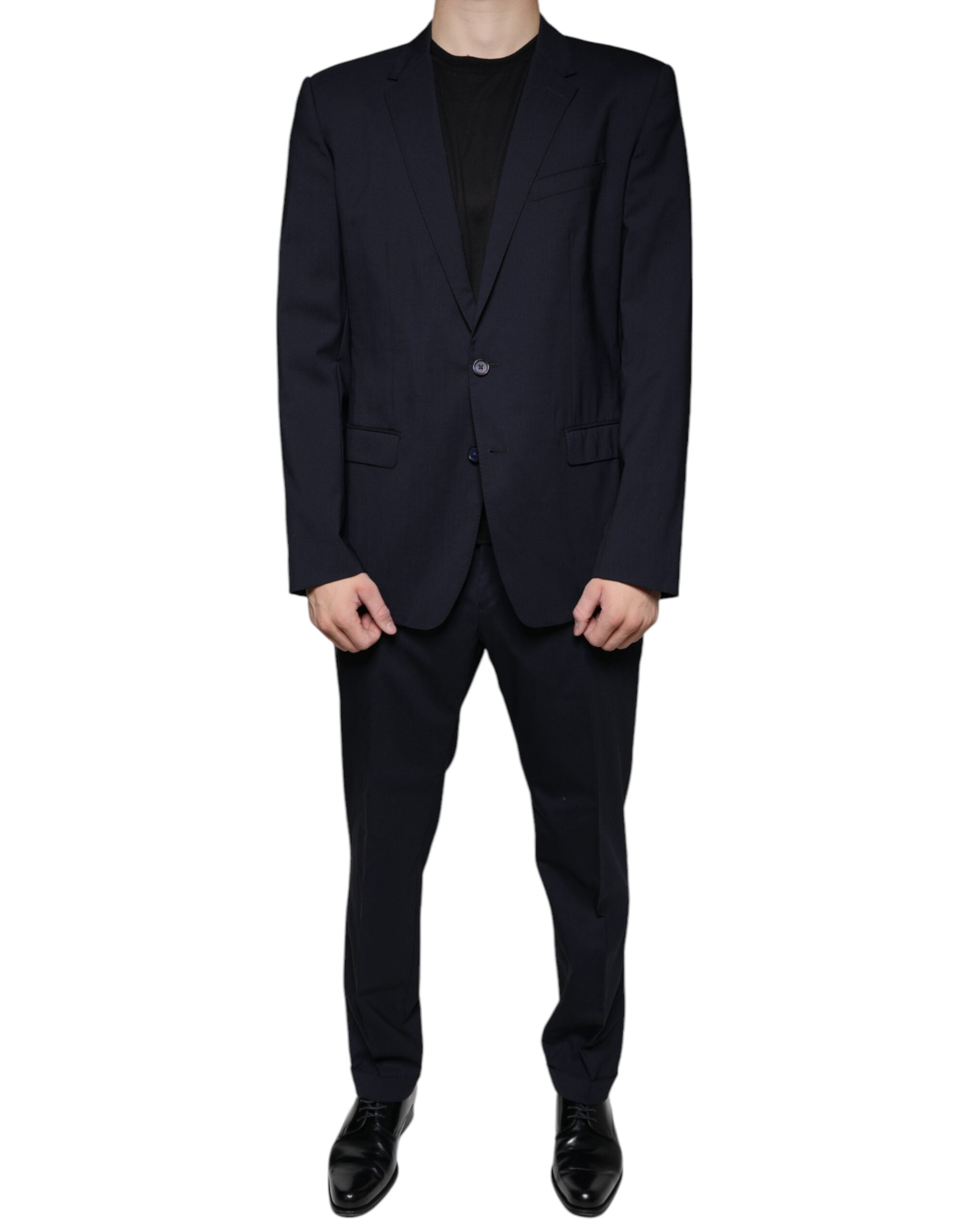 Dolce &amp; Gabbana Dark Blue Formal Tuxedo 2 Piece Suit