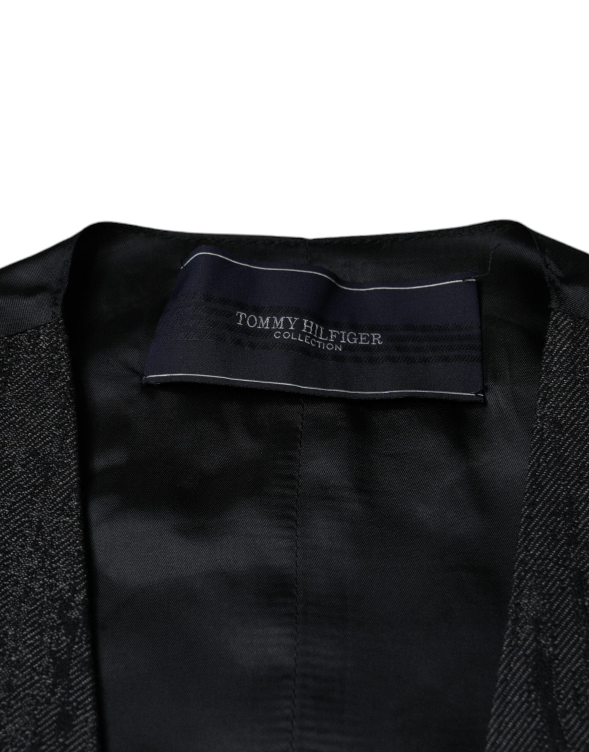 Dolce &amp; Gabbana Black Wool Sleeveless Dress Waistcoat Vest