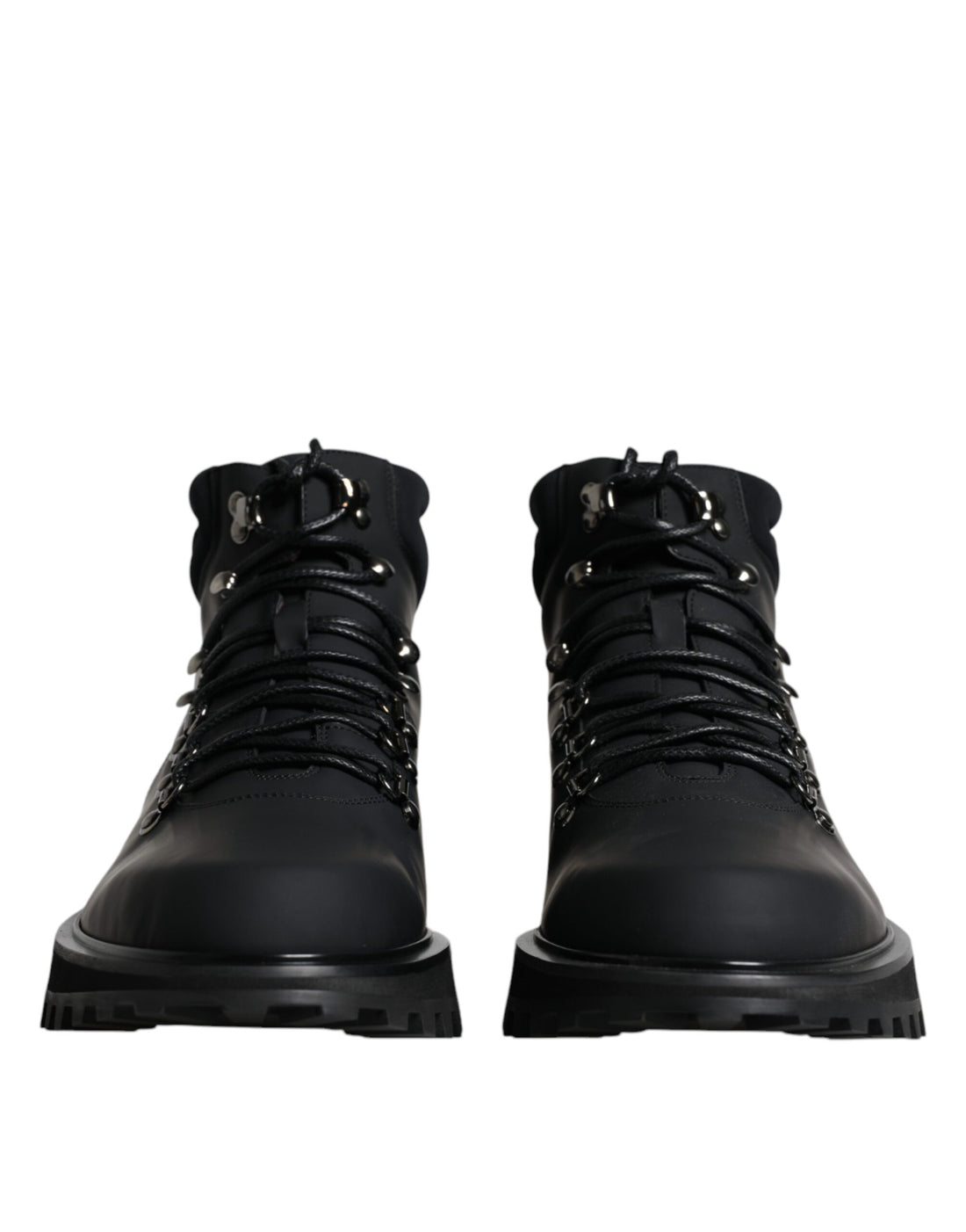 Dolce &amp; Gabbana Black Ankle Boots Vulcano Trekking Shoes