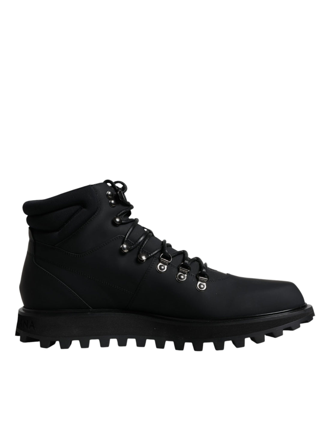 Dolce &amp; Gabbana Black Ankle Boots Vulcano Trekking Shoes