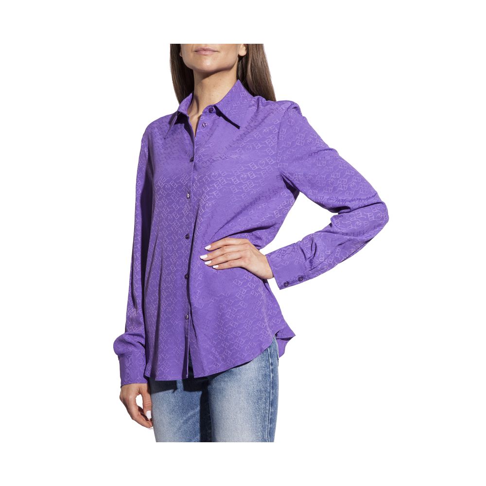 PINKO Purple Acetate Shirt