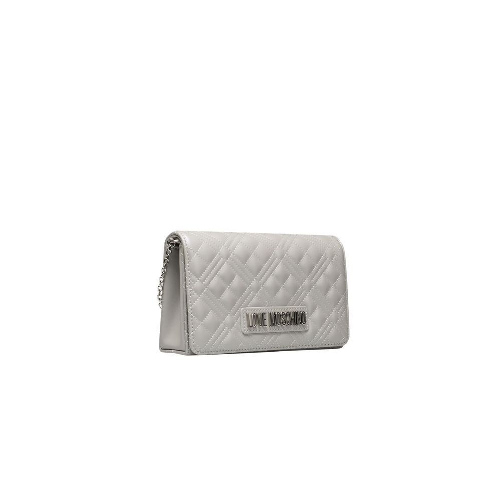 Love Moschino Silver Polyethylene Women Crossbody Bag