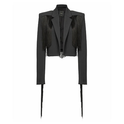 PINKO Black Polyester Suits &amp; Blazer