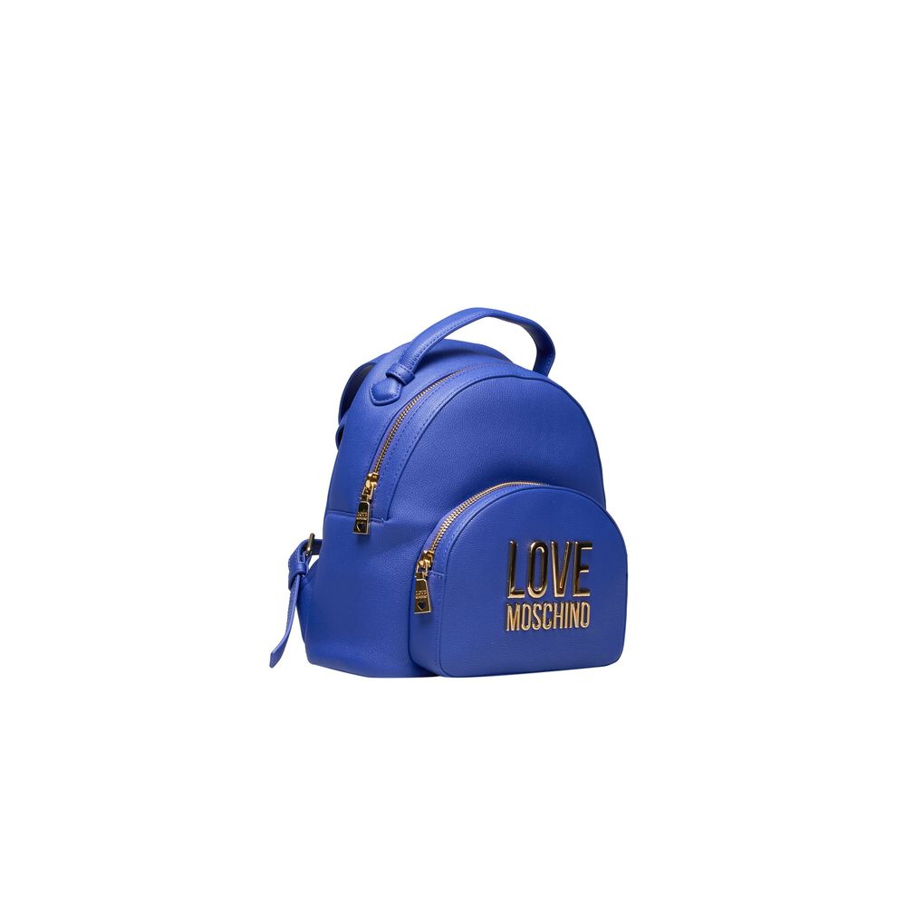 Love Moschino Blue Polyethylene Women Backpack