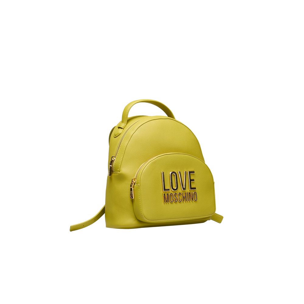 Love Moschino Yellow Polyethylene Women Backpack