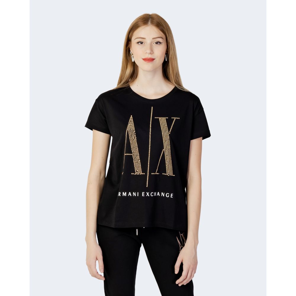 Armani Exchange Bicolor Cotton Tops &amp; T-Shirt