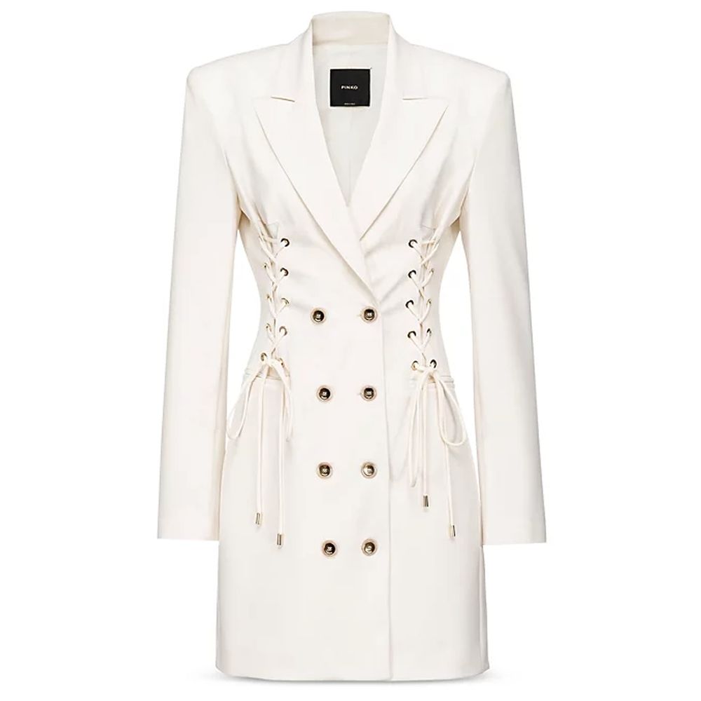 PINKO White Polyester Suits &amp; Blazer