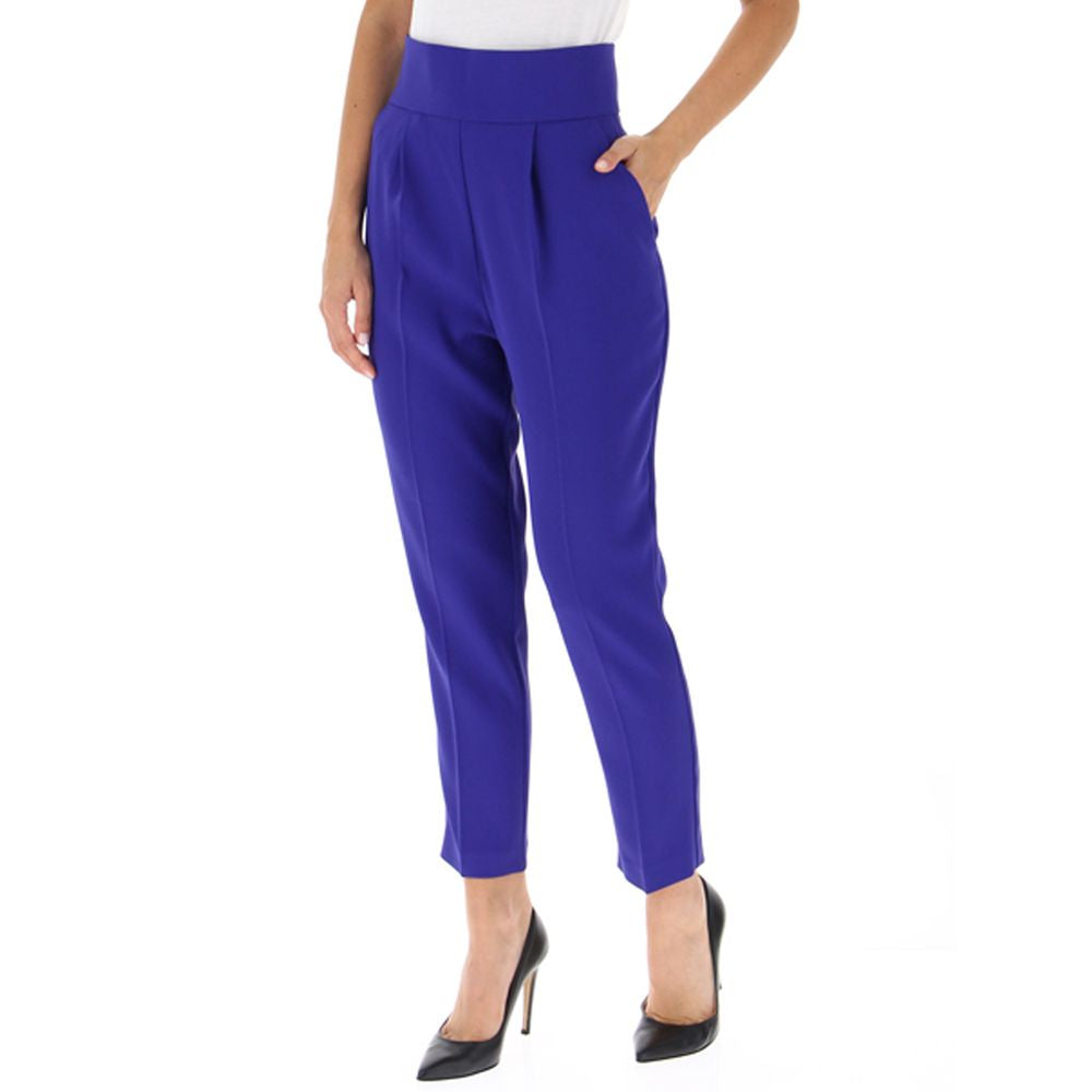 PINKO Purple Polyester Jeans &amp; Pant