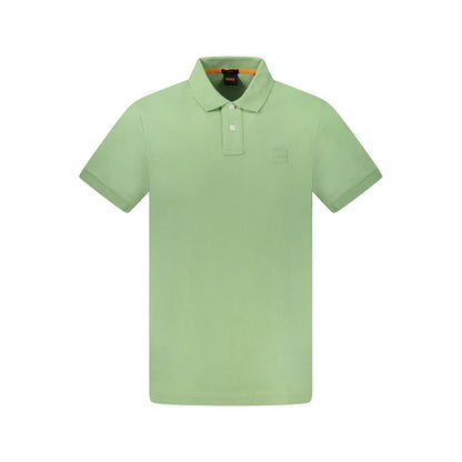 Hugo Boss Green Cotton Polo Shirt