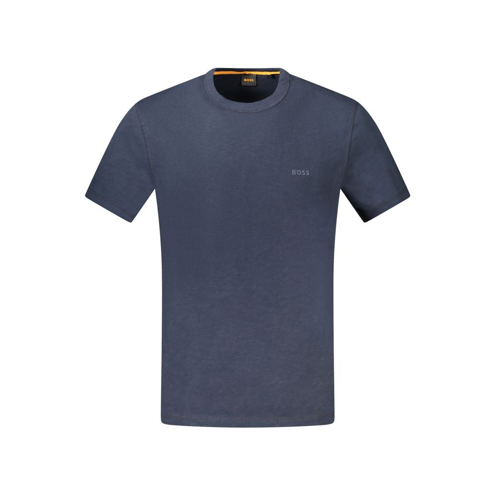 Hugo Boss Blue Cotton T-Shirt