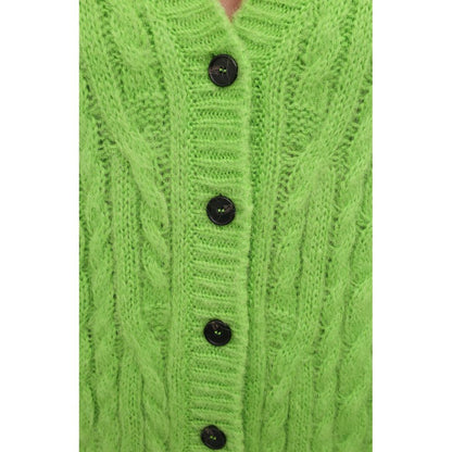 MSGM Green Acrylic Sweater