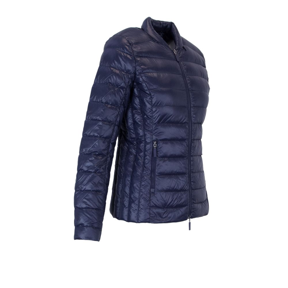 Armani Exchange Blue Polyester Jackets &amp; Coat