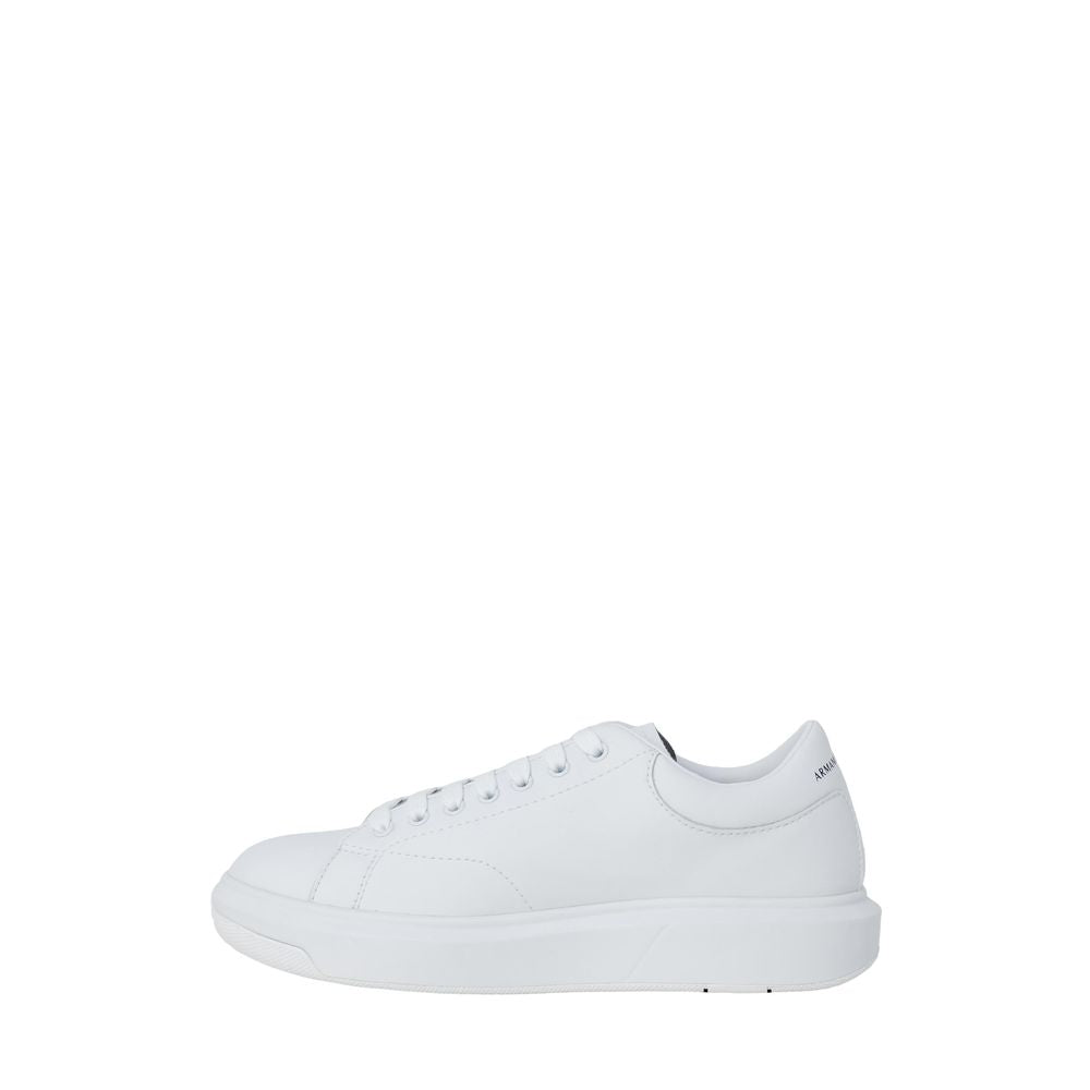 Armani Exchange White Leather Sneaker