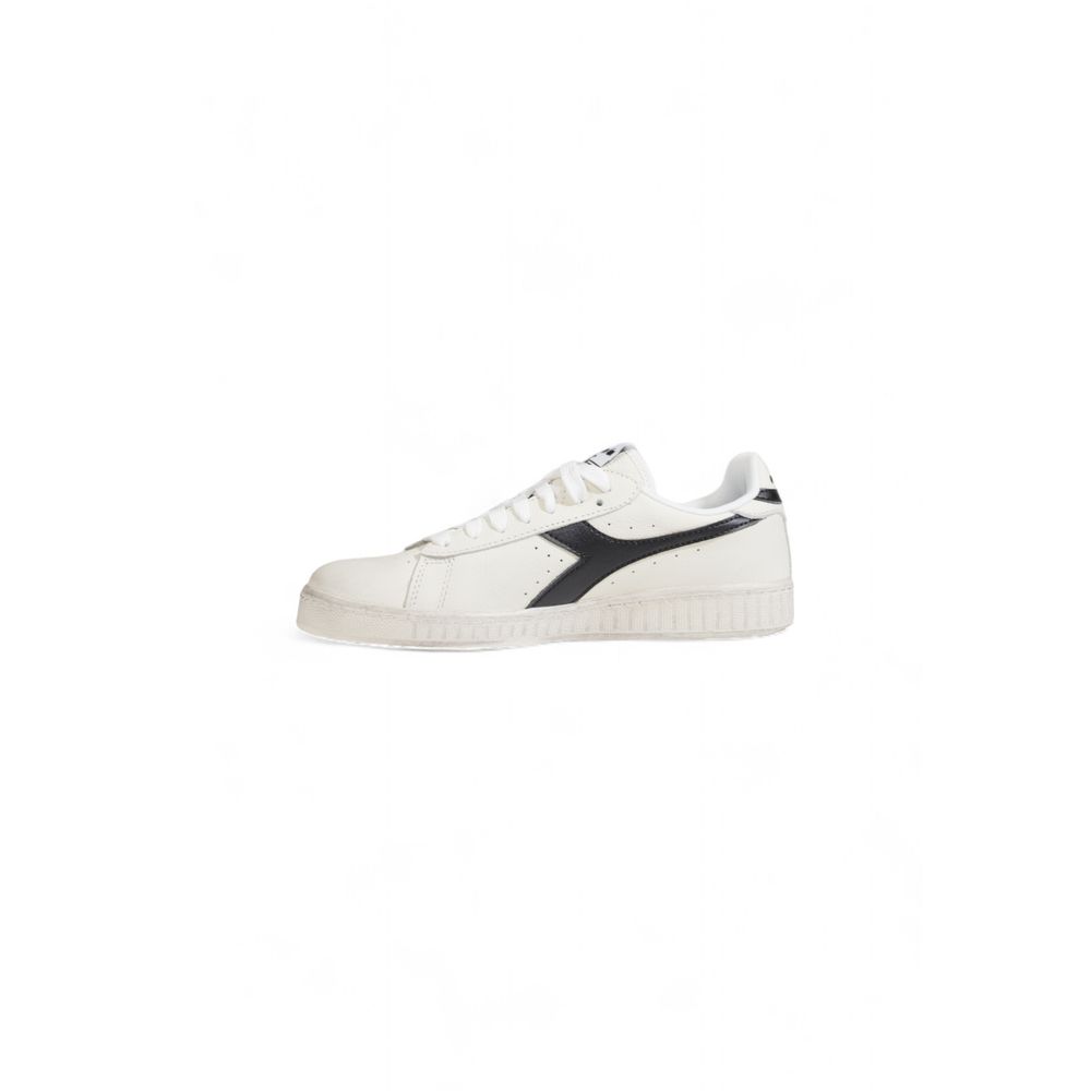 Diadora Black And White Leather Sneaker