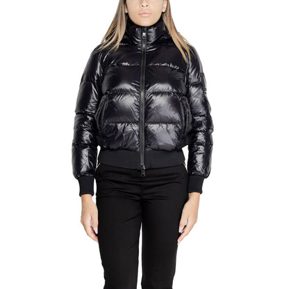 Armani Exchange Black Polyamide Jackets &amp; Coat