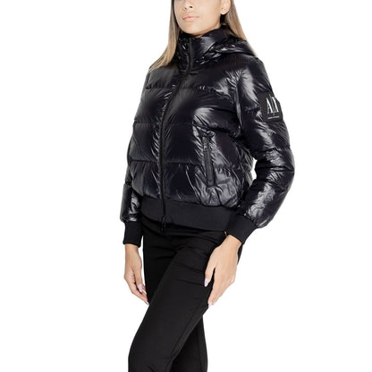 Armani Exchange Black Polyamide Jackets &amp; Coat