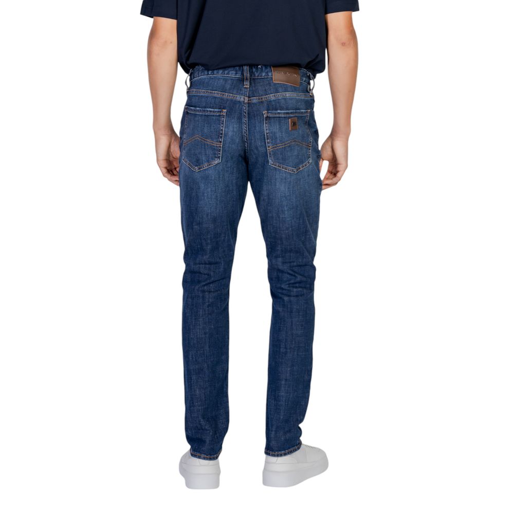 Armani Exchange Blue Cotton Jeans &amp; Pant