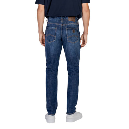 Armani Exchange Blue Cotton Jeans &amp; Pant