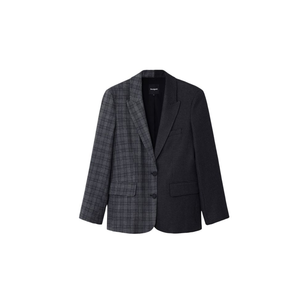 Desigual Black Polyester Suits &amp; Blazer