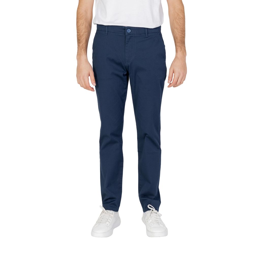 Armani Exchange Blue Cotton Jeans &amp; Pant