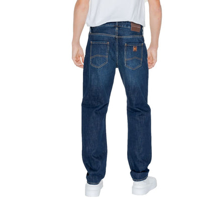 Armani Exchange Blue Cotton Jeans &amp; Pant